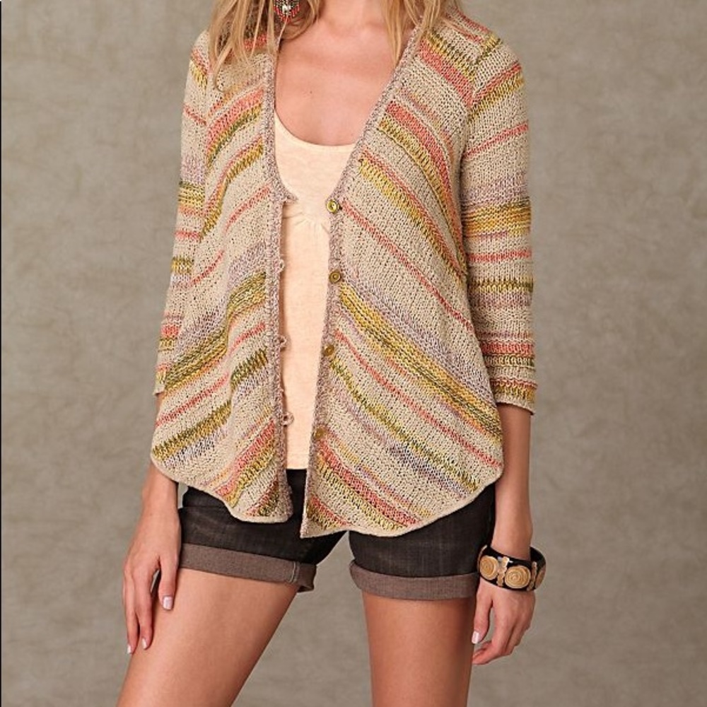 Free People Crochet Cardigan